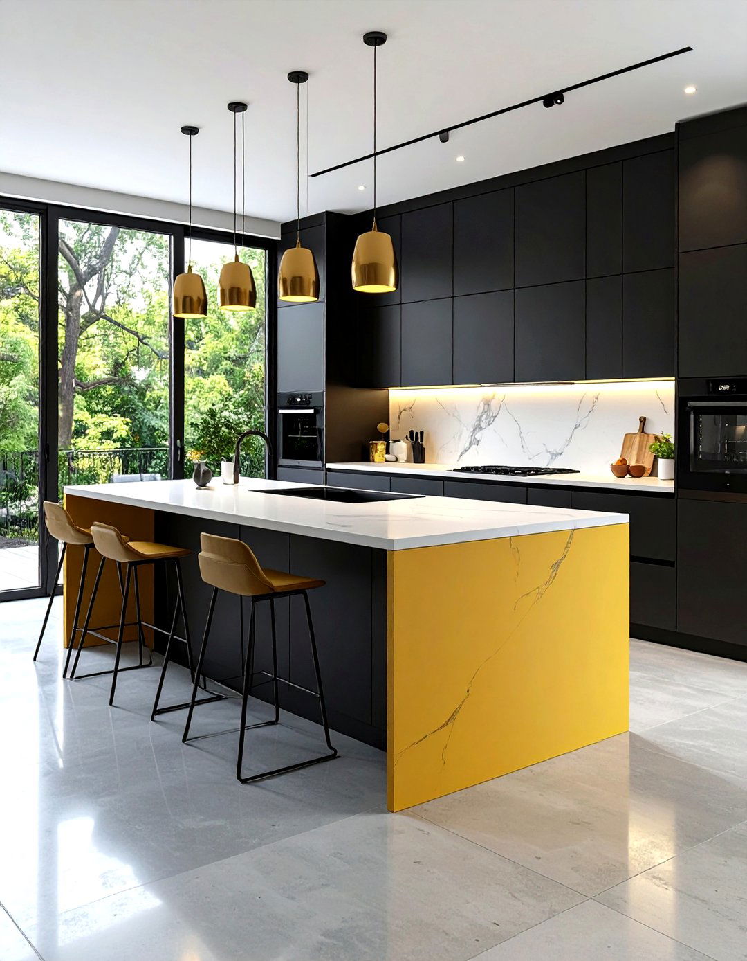 Modern Minimalist Black Kitchen Cabinets - 24 kitchens with beautiful black cabinets