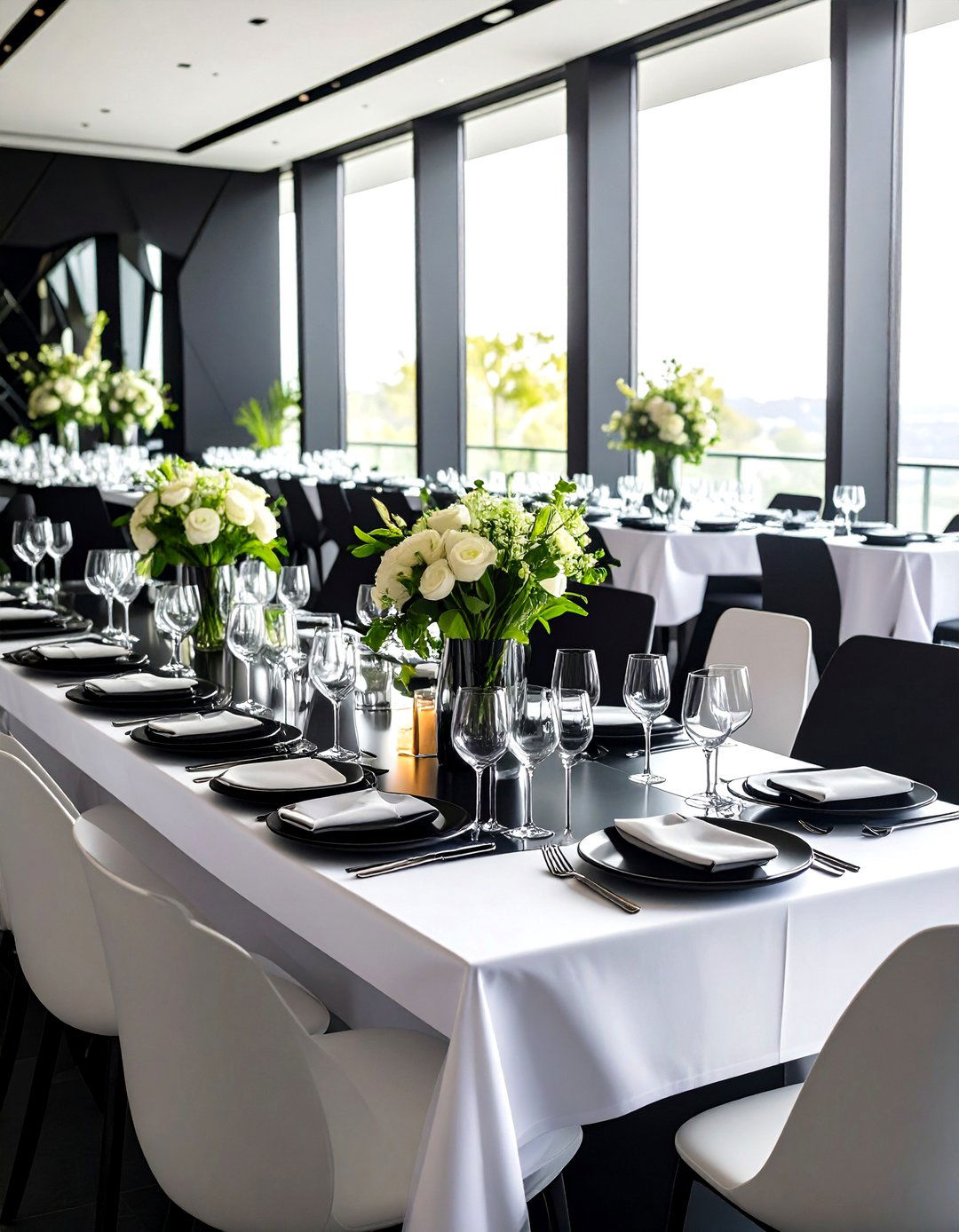 Modern Minimalist Black and White Wedding - 24 Black-Themed Wedding Ideas