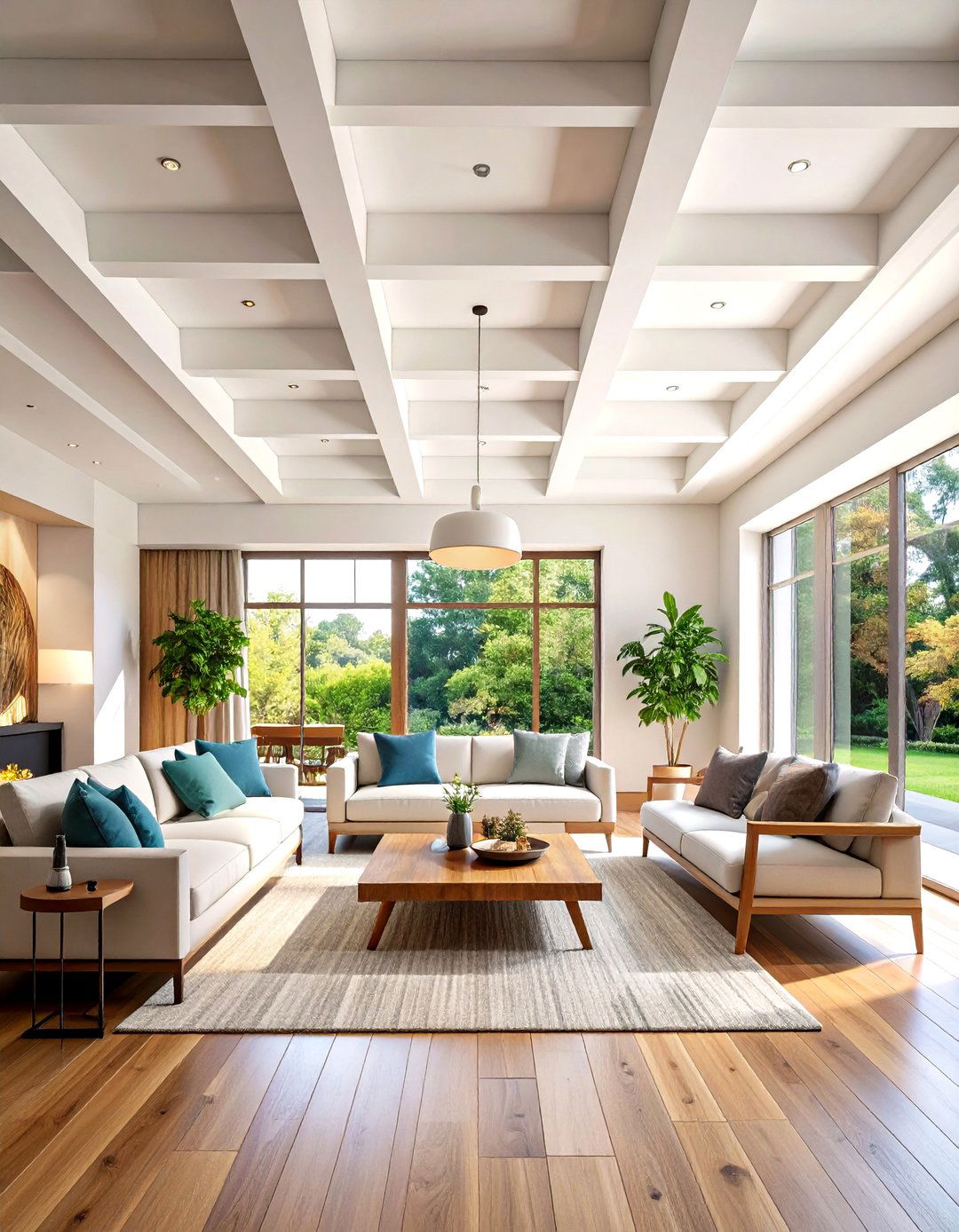 Modern Minimalist Coffered Ceiling Systems - 24 Coffered Ceiling Ideas