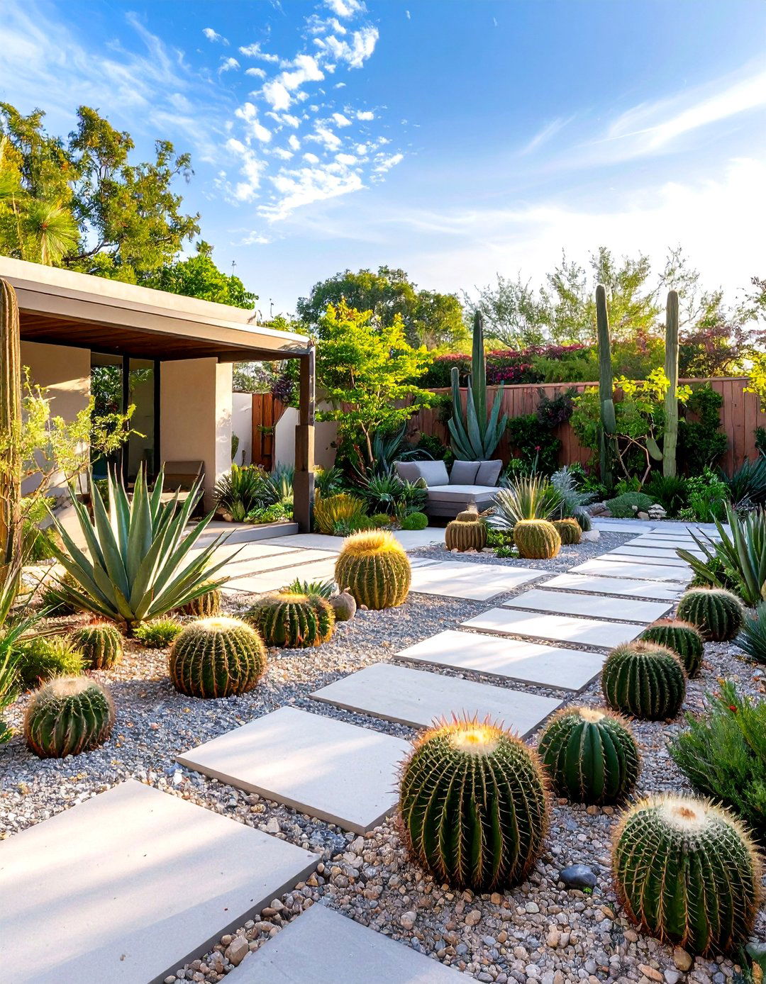 Modern Minimalist Desert Garden - 24 Desert Landscape Ideas