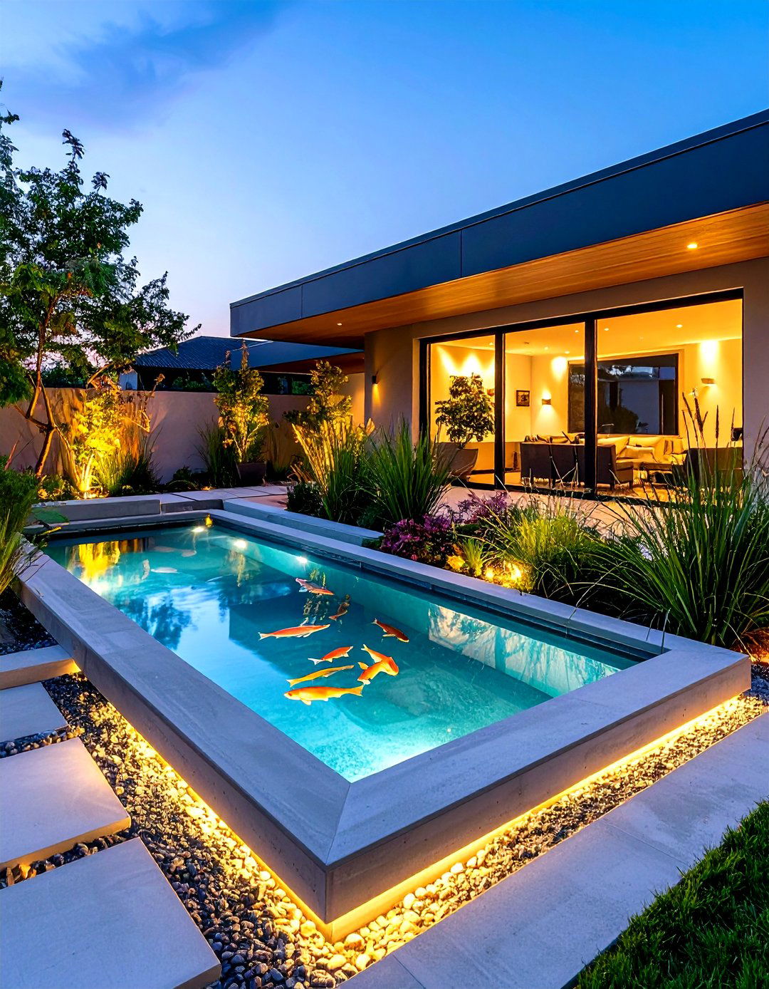 Modern Minimalist Fish Pond - 24 Fish Pond Ideas