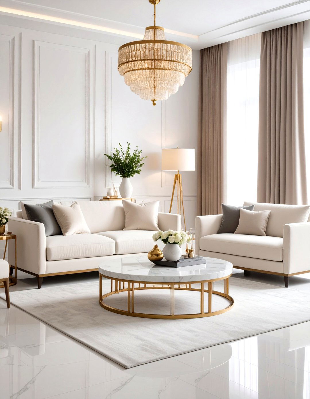 Modern Minimalist Formal Approach - 24 Formal Living Room Ideas