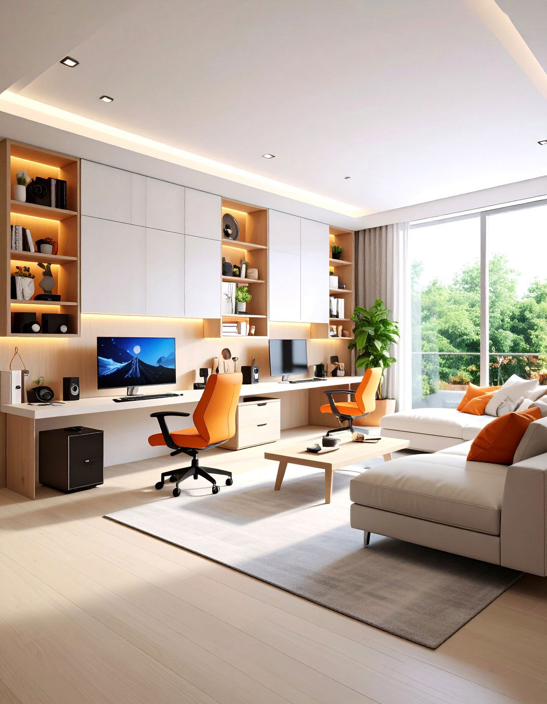 Modern Minimalist Gaming Sanctuary - 24 Arcade Room Ideas