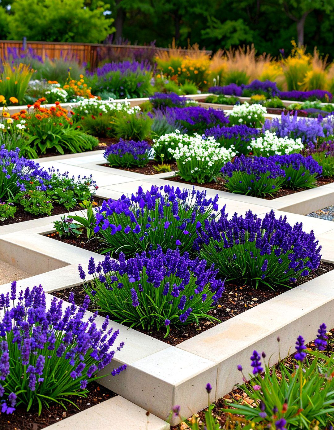 Modern Minimalist Geometric Garden