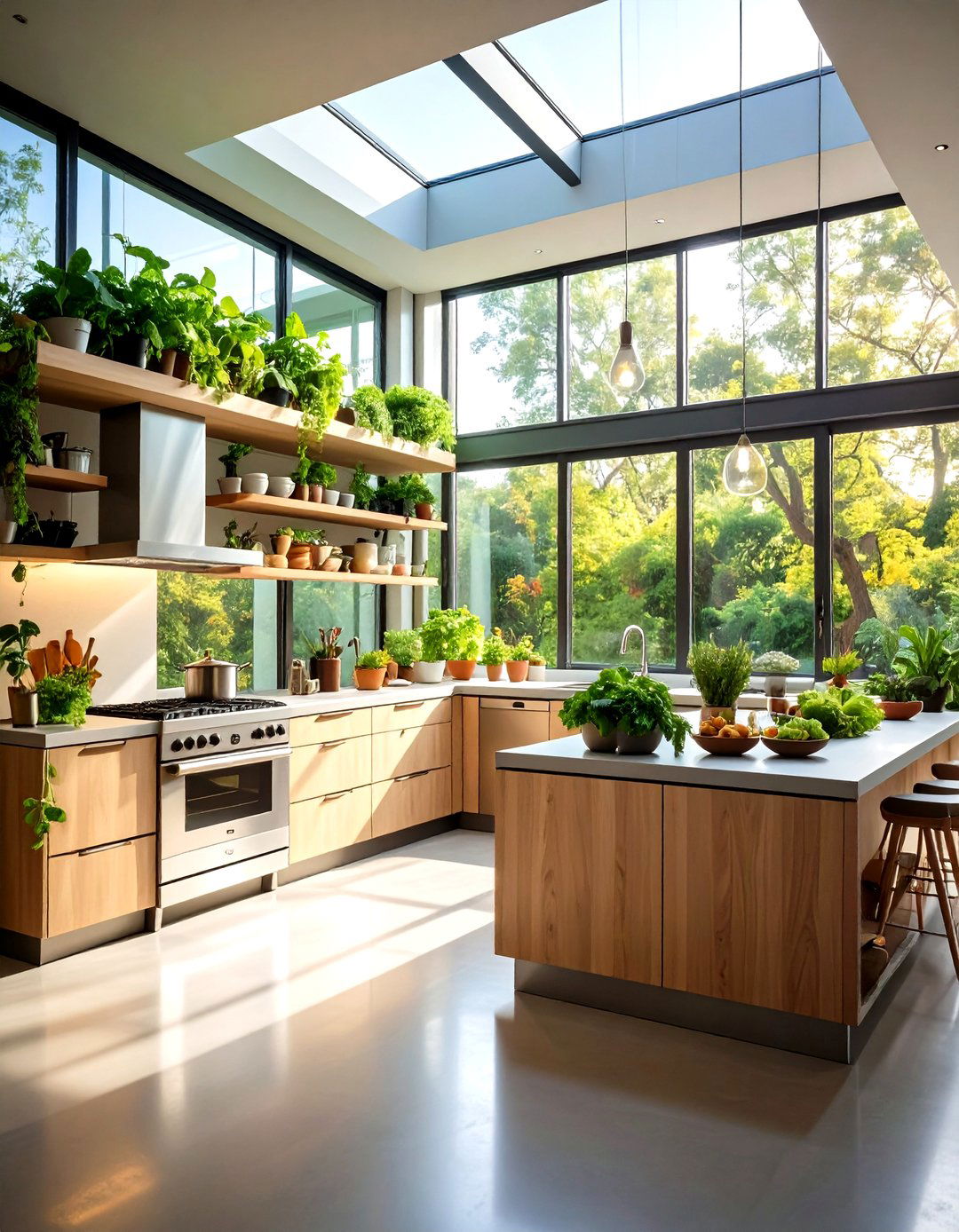 Modern Minimalist Glass Box Kitchen - 24 Greenhouse Kitchen Design Ideas