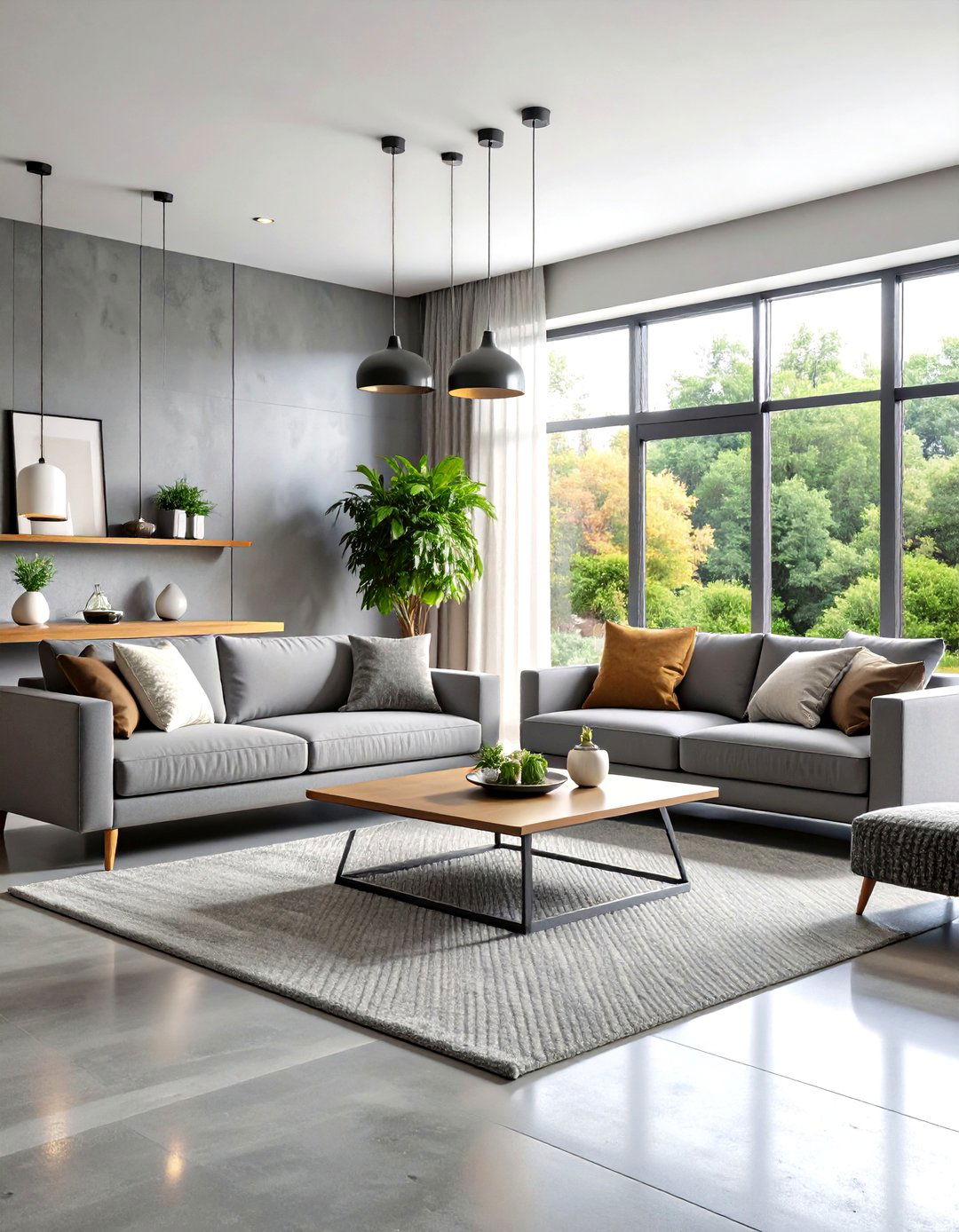Modern Minimalist Gray Living Room - 24 Gray Living Room Ideas