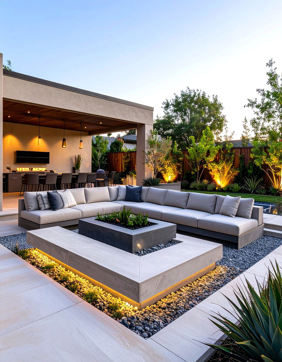 Modern Minimalist L Shaped Retreat - 24 L Shaped Backyard Ideas