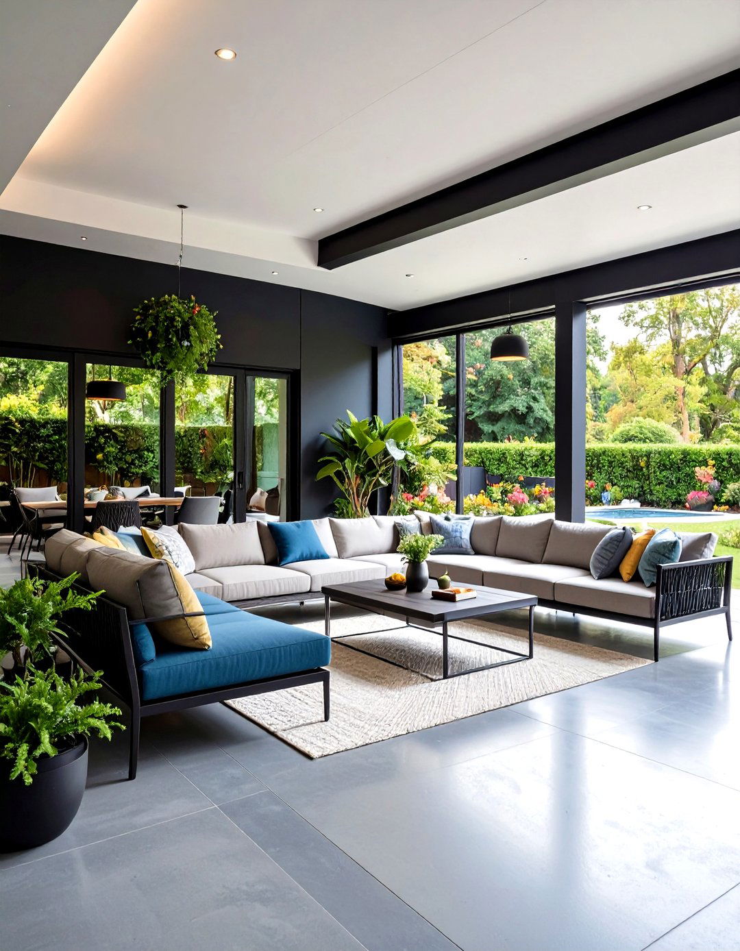 Modern Minimalist Lounge - 24 Screened-in Porch Ideas