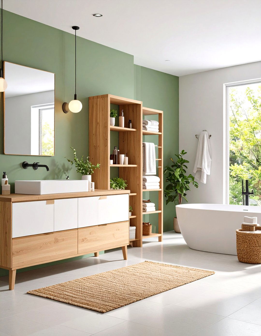 Modern Minimalist Organization - 24 Family Bathroom Ideas