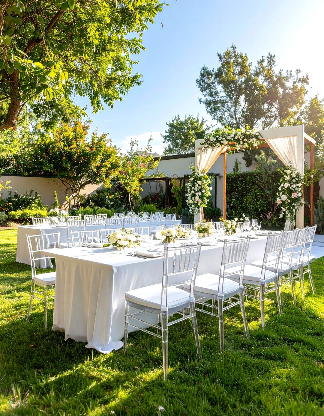 Modern Minimalist Outdoor - 24 Backyard Wedding Ideas