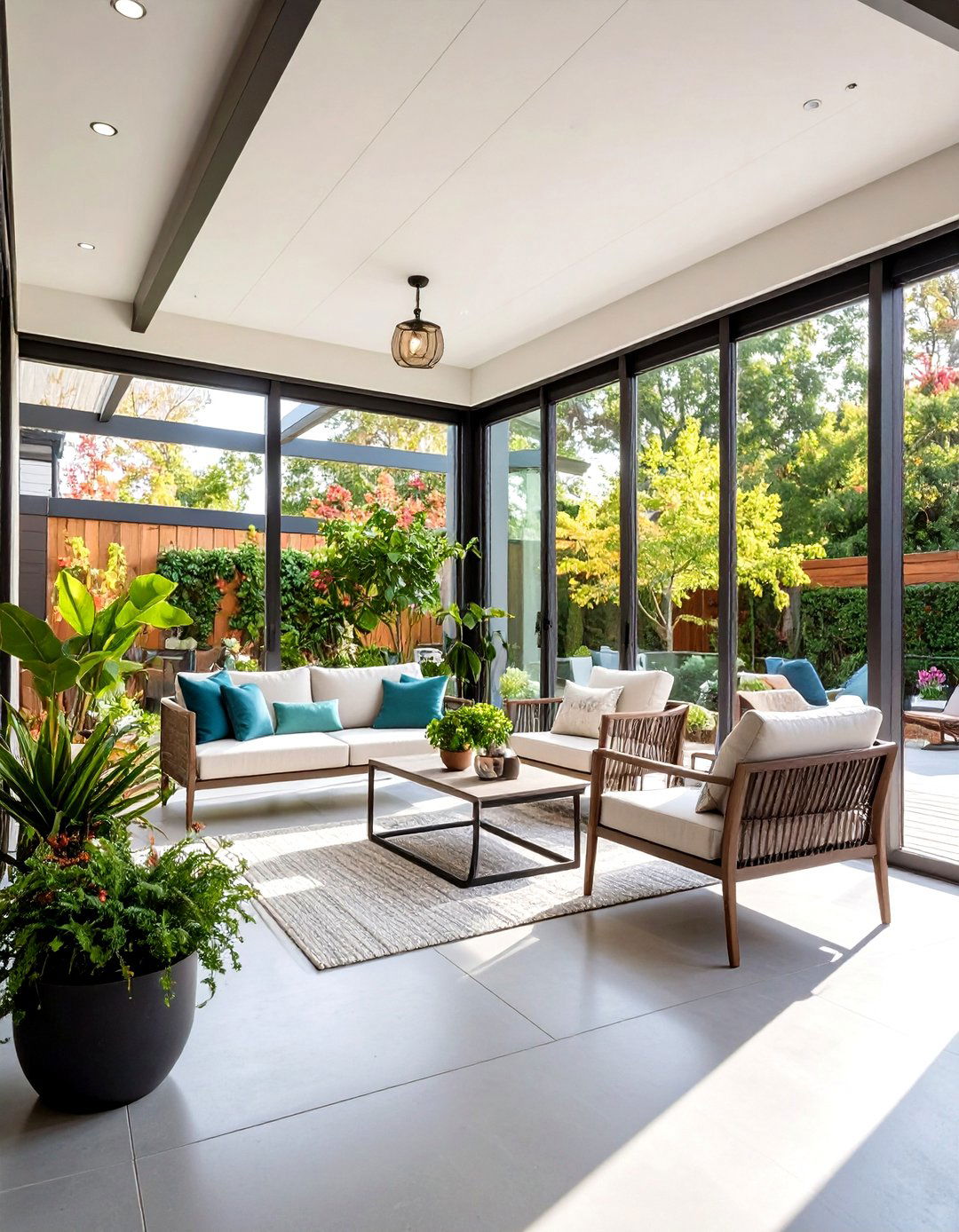 Modern Minimalist Porch Design - 24 Small Screened-in Porch Ideas