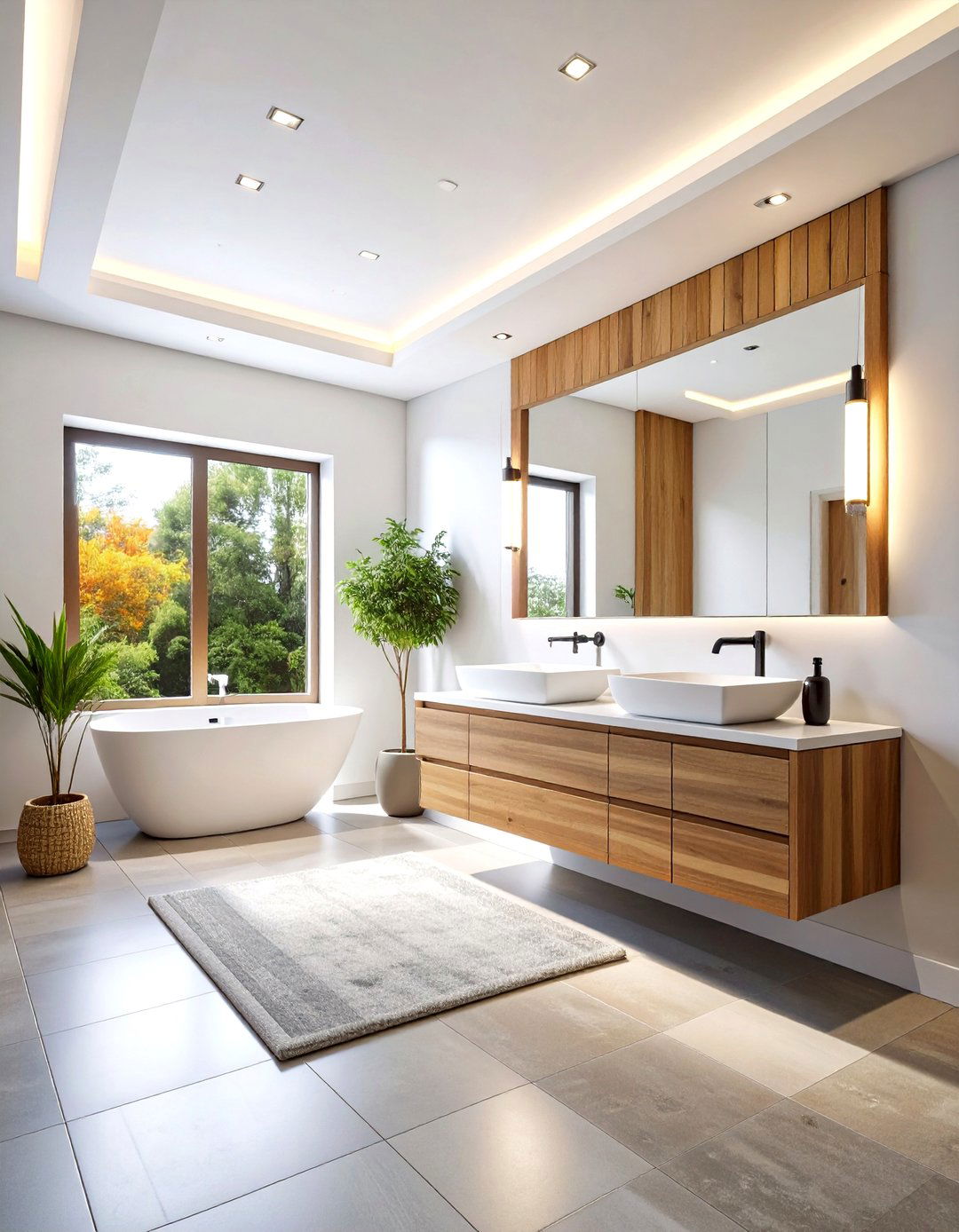 Modern Minimalist Powder Room with Clean Geometric Lines - 24 Powder Room Ideas