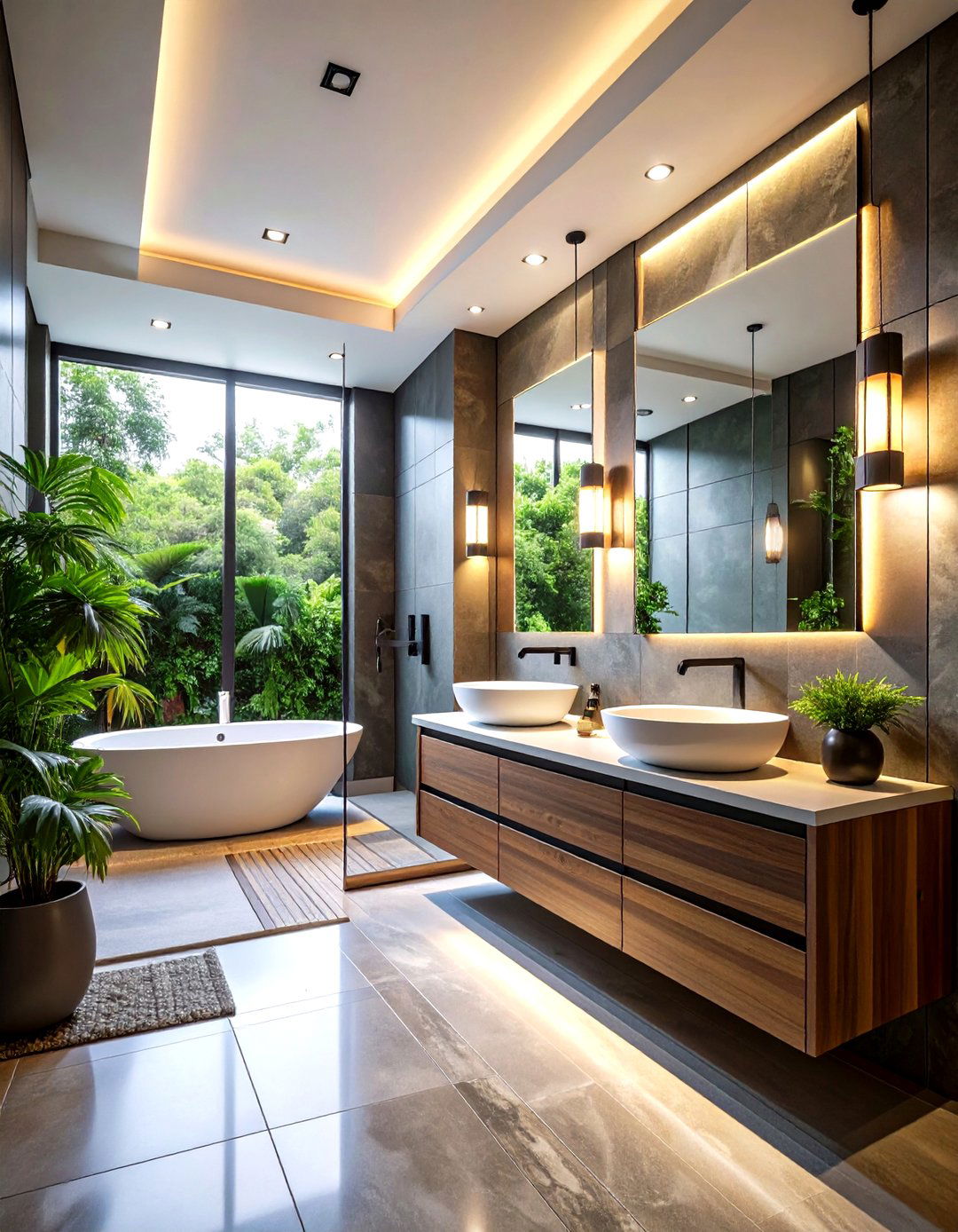 Modern Minimalist Primary Bathroom Design - 24 Primary Bathroom Ideas