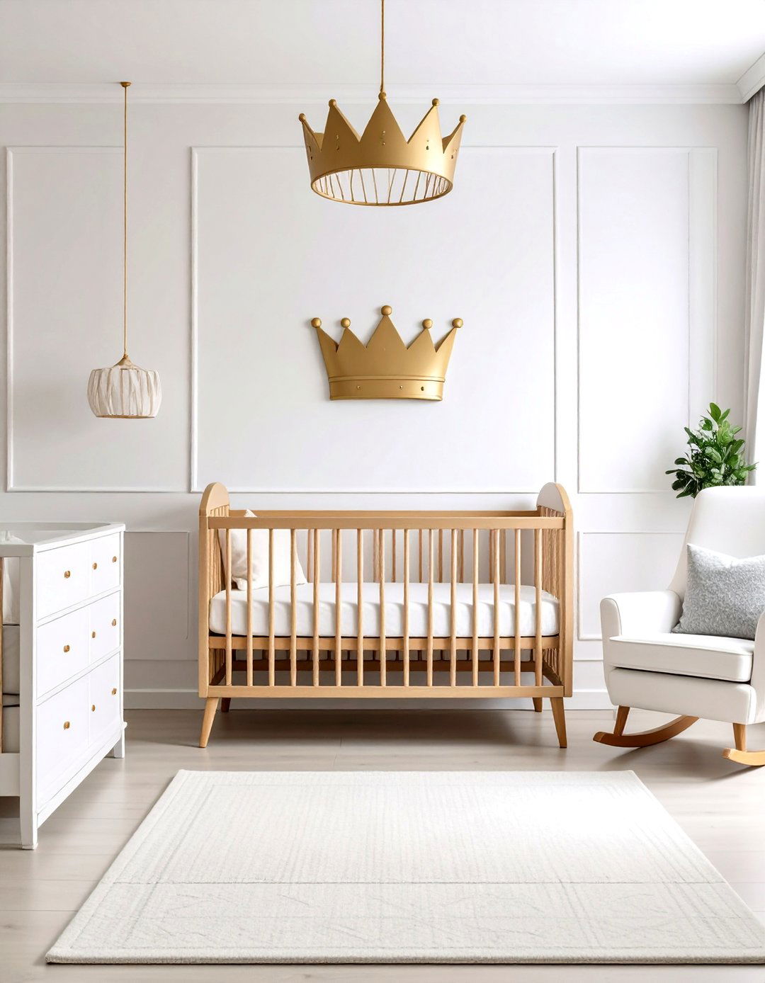 Modern Minimalist Princess Sanctuary - 24 Princess Nursery Ideas
