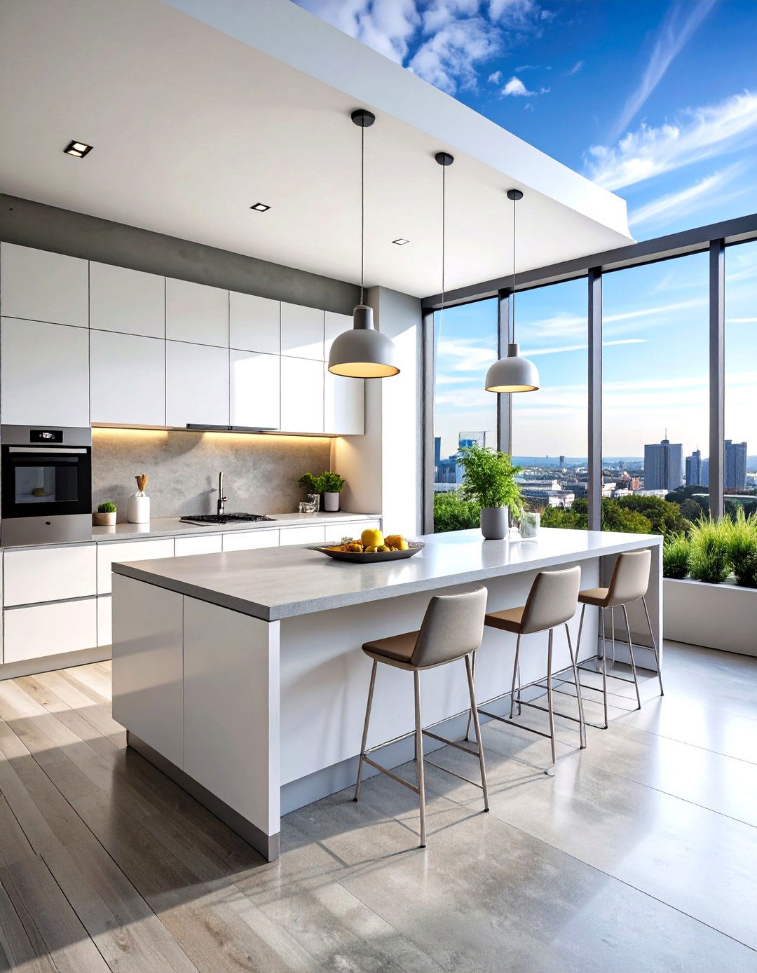 Modern Minimalist Rooftop Kitchen Design - 24 Rooftop Kitchen Ideas