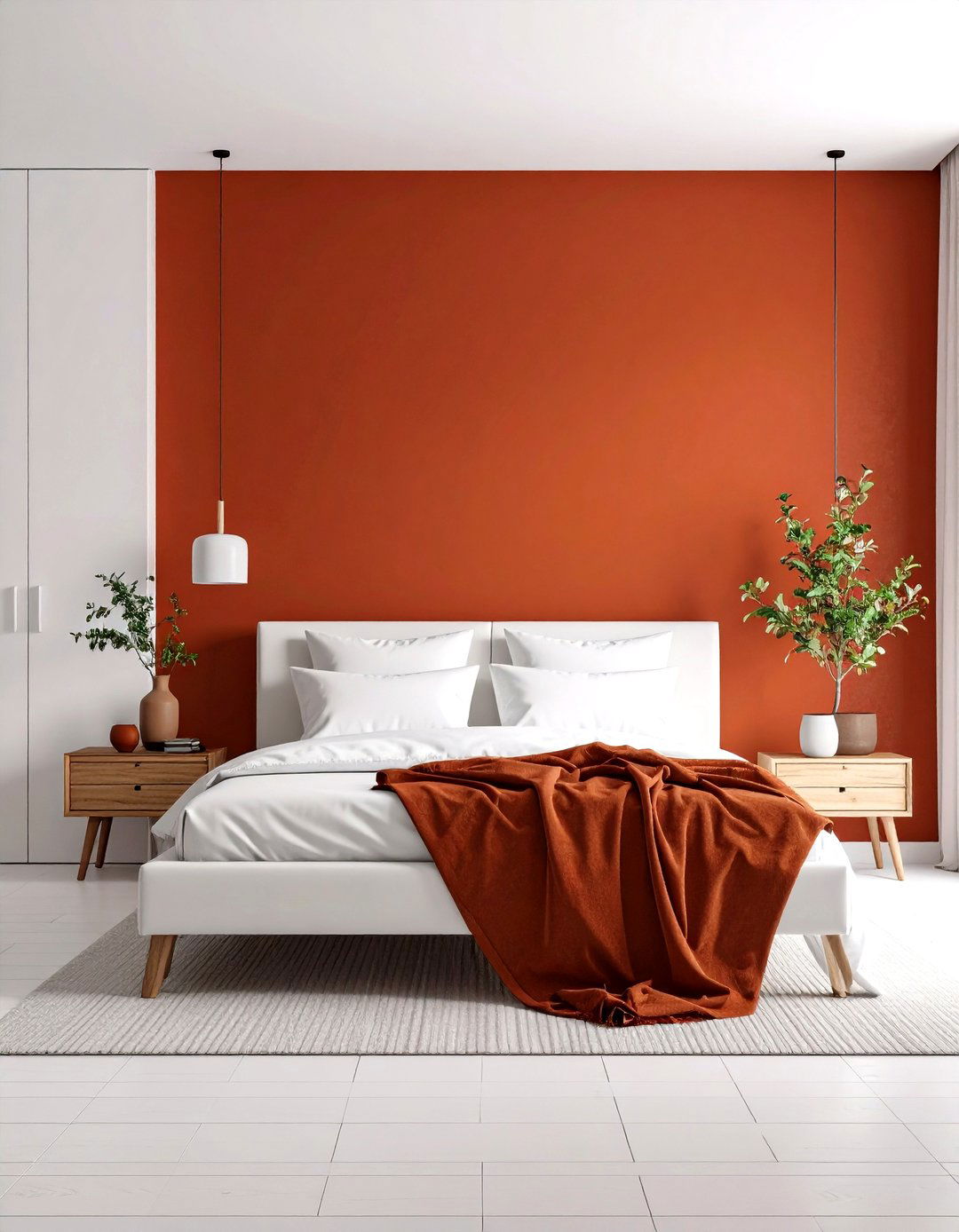 Modern Minimalist Rust Bedroom - 24 Rust Bedroom Ideas