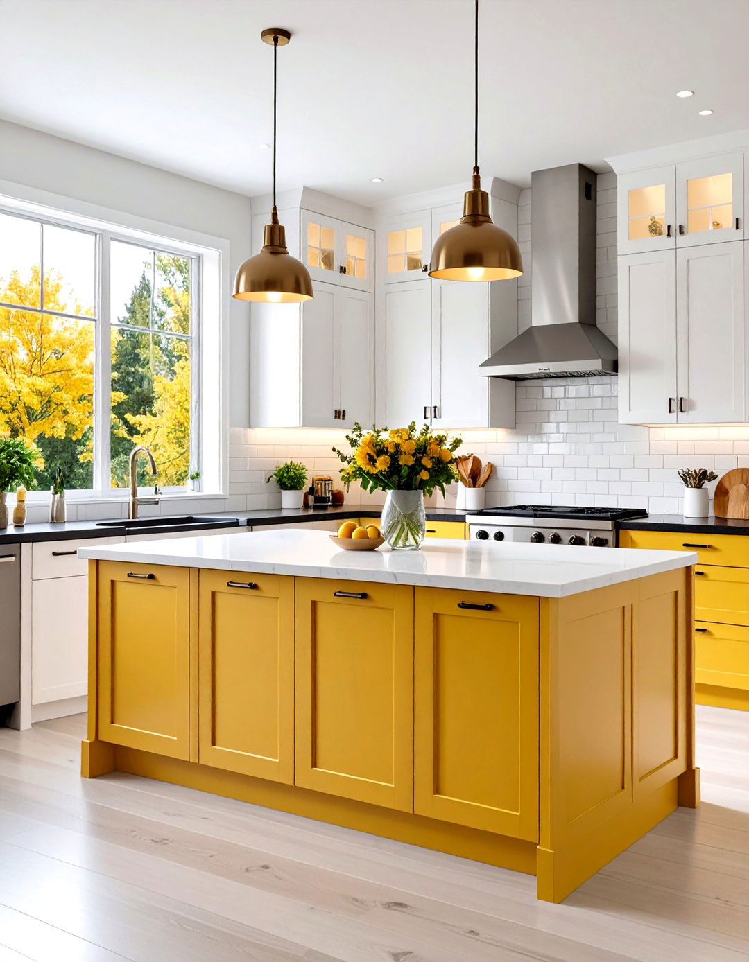 Modern Minimalist Shaker Kitchen - 24 Kitchen With White Cabinets and Black Countertops Ideas