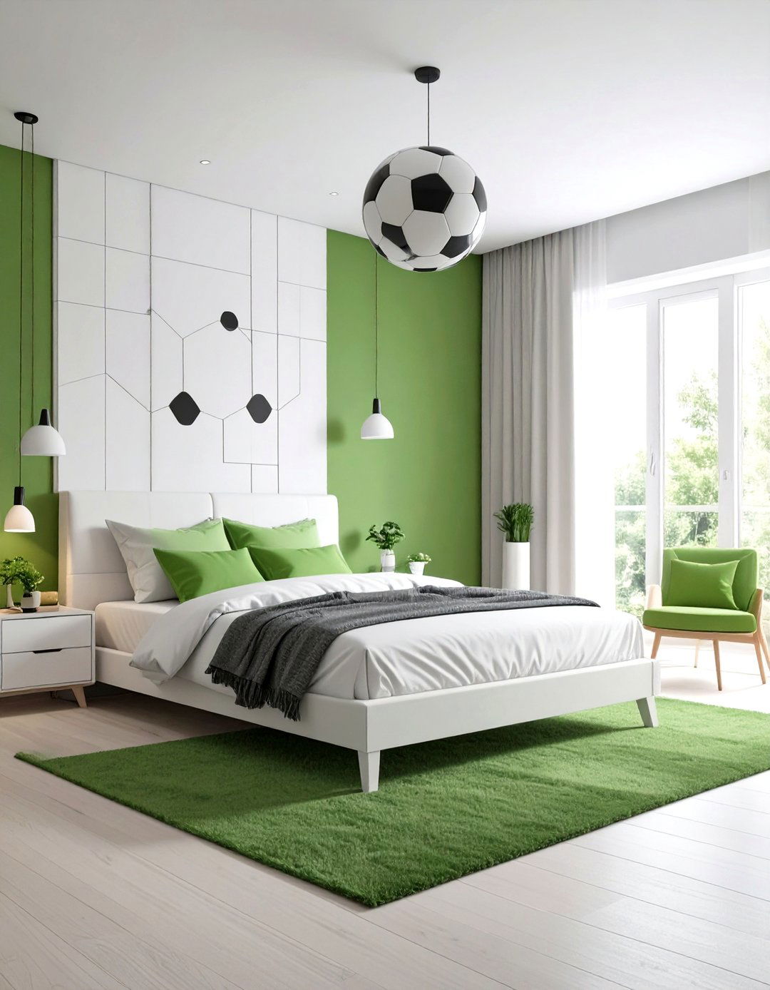 Modern Minimalist Soccer Style - 24 Soccer Themed Bedroom Ideas