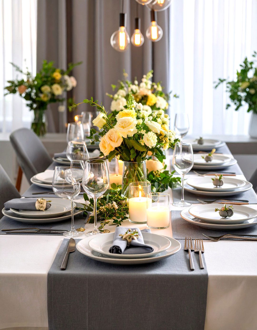 Modern Minimalist Tablescape - 24 Tablescape Ideas
