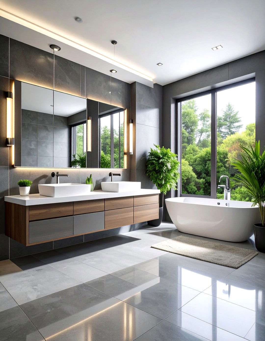 Modern Minimalist Teen Boys Bathroom - 24 Boy Bathroom Ideas