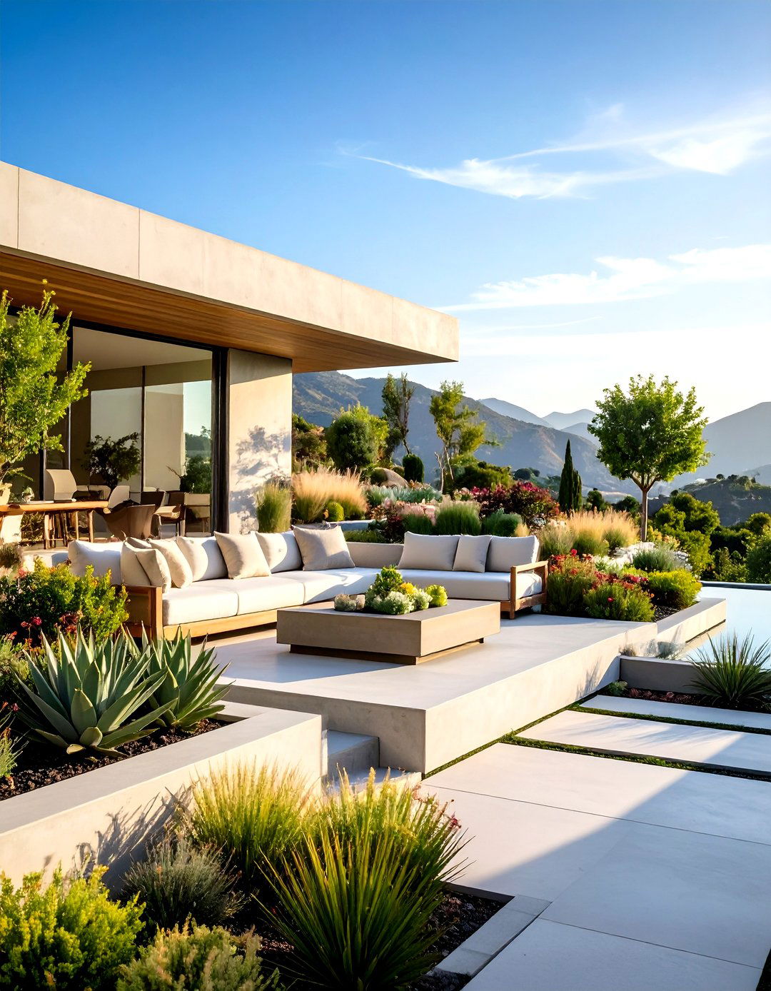 Modern Minimalist Terrace Design - 24 Hillside Terraced Garden Ideas