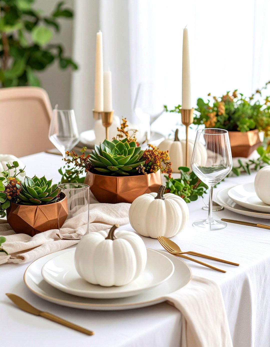 Modern Minimalist Thanksgiving Decor - 24 Thanksgiving Decor Ideas