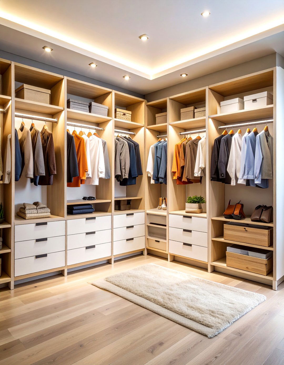 Modern Minimalist Walk In Closet - 24 Closet Ideas