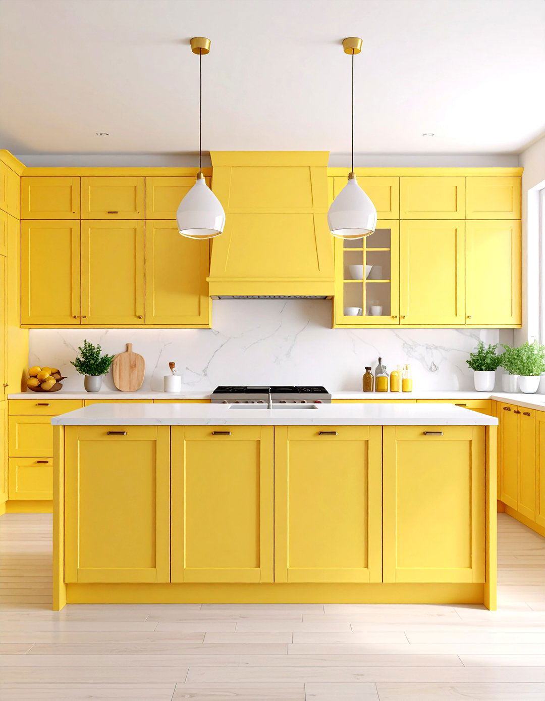 Modern Pale Yellow Kitchen Island - 24 Pale Yellow Kitchen Ideas