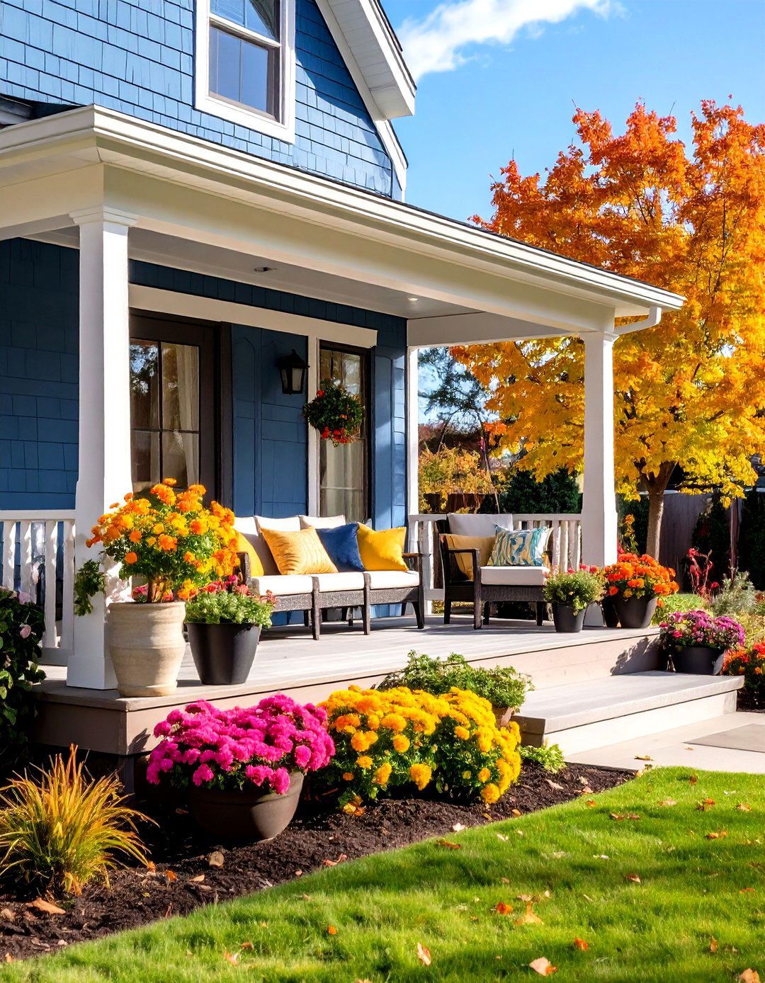 Modern Porch with Seasonal Adaptability - 24 Modern Front Porch Ideas