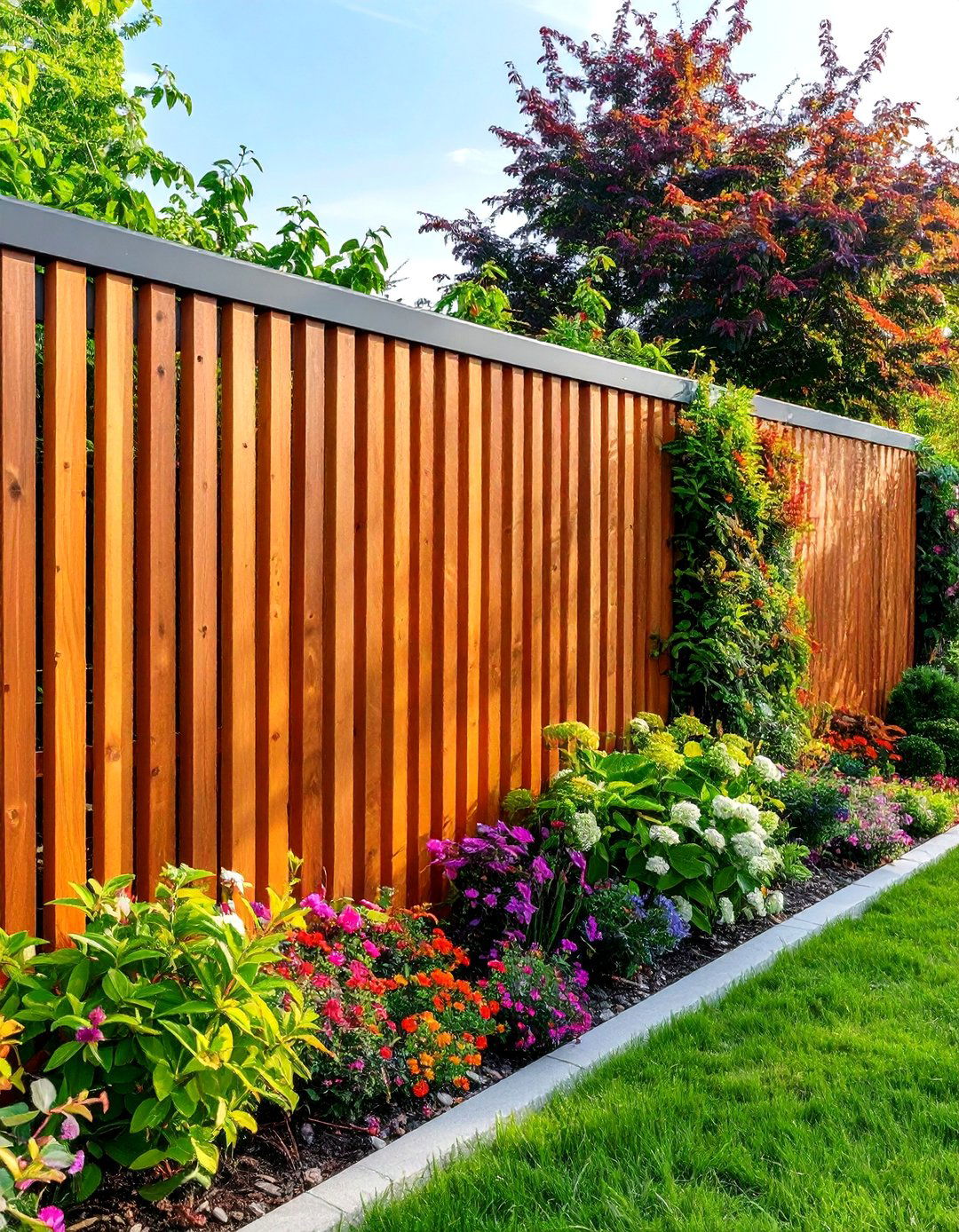 Modern Privacy Screen Boundary Design - 24 Modern Backyard Ideas