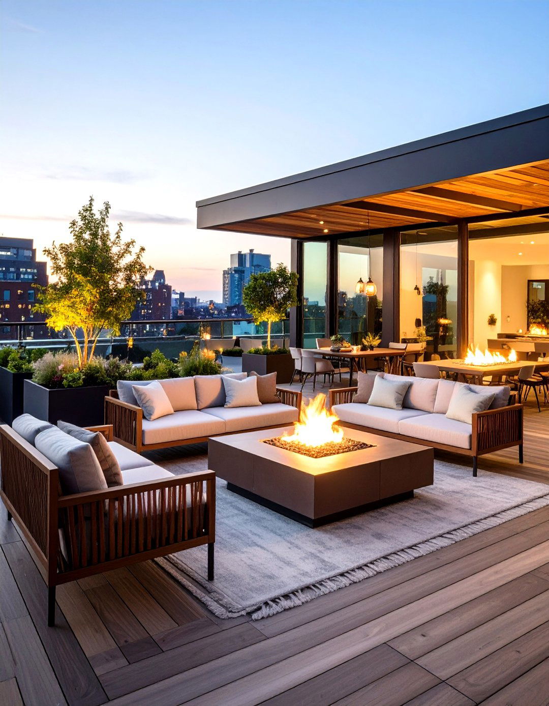 Modern Rooftop Lounge Retreat - 24 Residential Rooftop Design Ideas