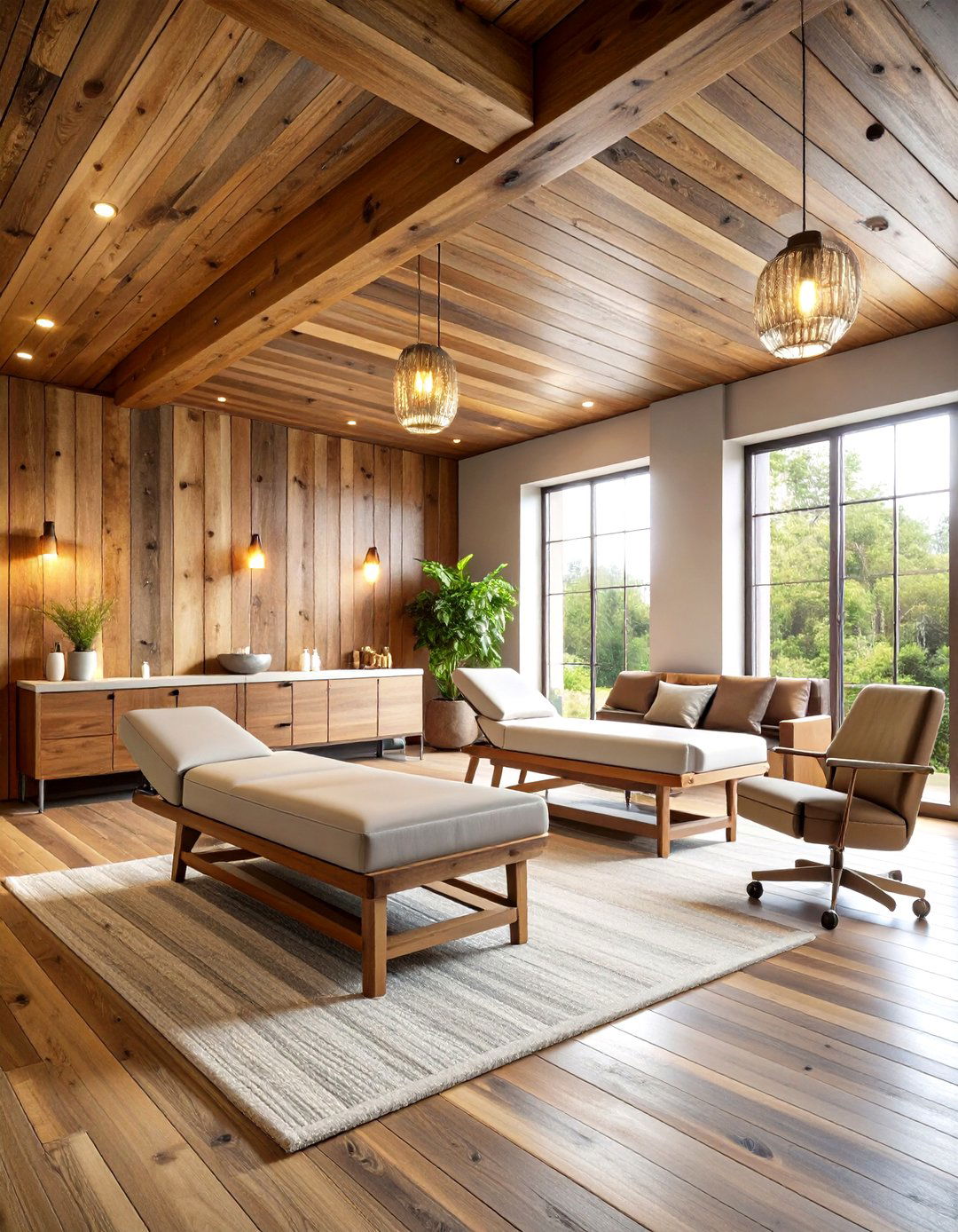 Modern Rustic Facial Retreat - 24 Facial Room Ideas