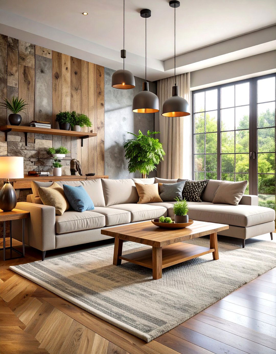 Modern Rustic Living Room Sanctuaries - 24 Rustic Interior Design Ideas