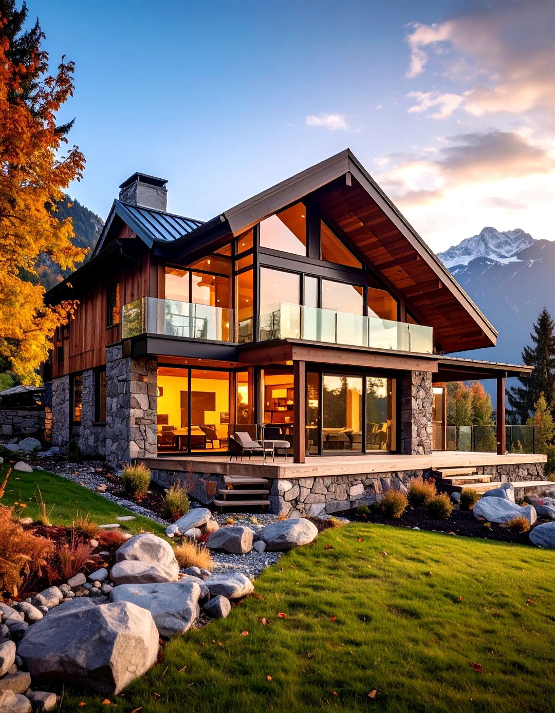 Modern Rustic with Reclaimed Wood and Steel - 24 Aesthetic House Exterior Ideas