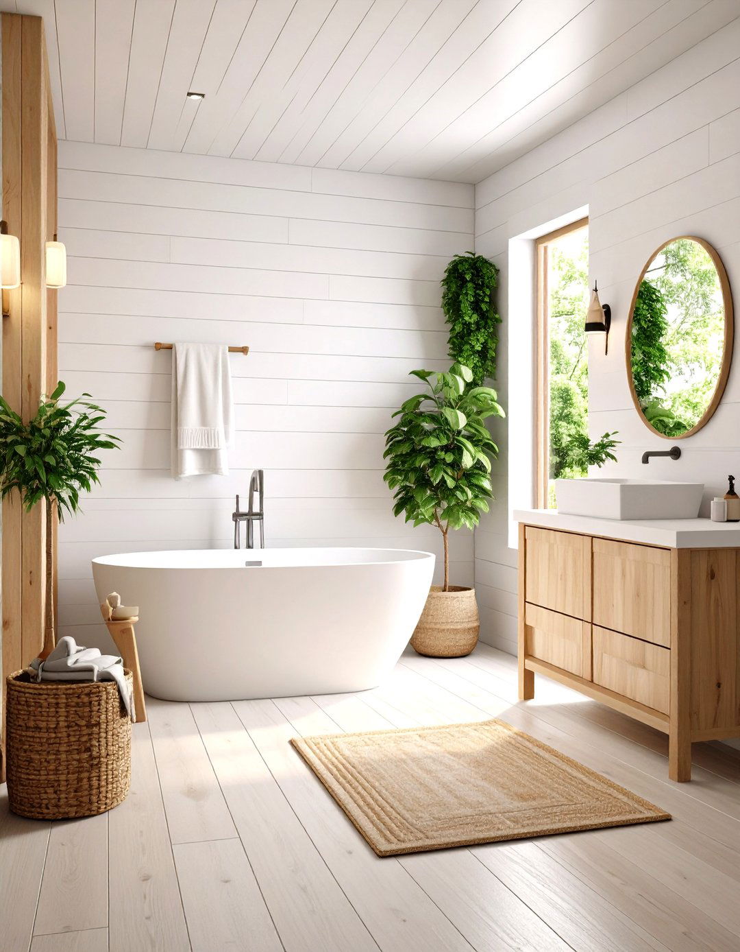 Modern Shiplap Bathroom Walls - 24 Bathroom Wall Paneling Ideas