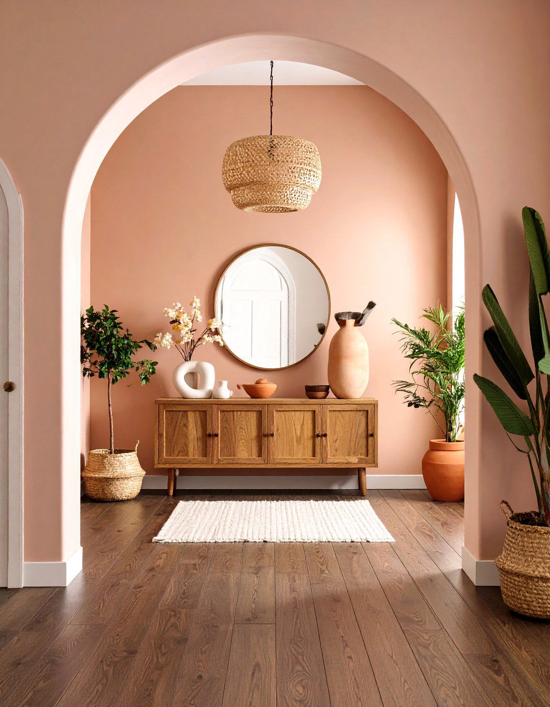 Modern Spanish Entryway with Statement Archway - 24 spanish interior design ideas