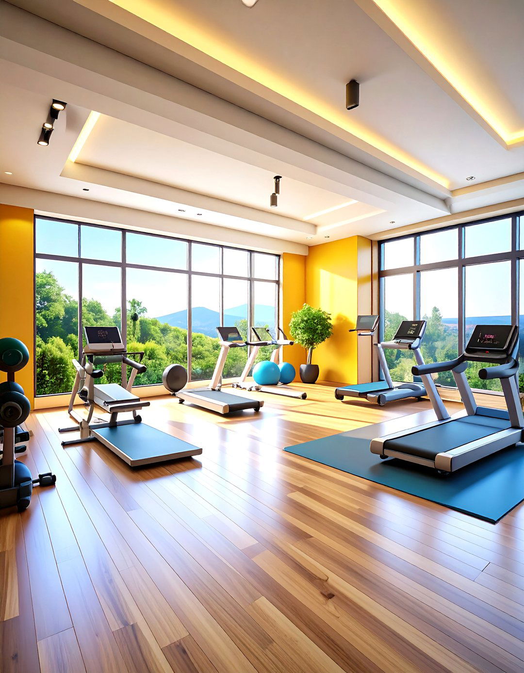 Modern Spare Room Home Gym Studio - 24 Home Gym Ideas