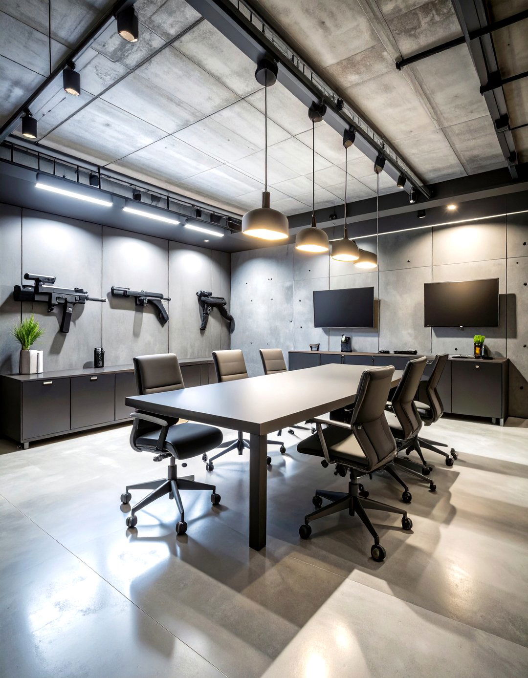 Modern Tactical Command Center - 24 Man Cave Gun Room Ideas