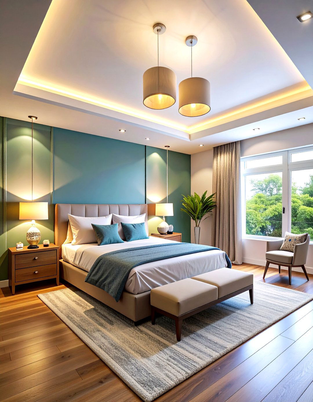 Modern Track Lighting - 24 Small Bedroom Lighting Ideas