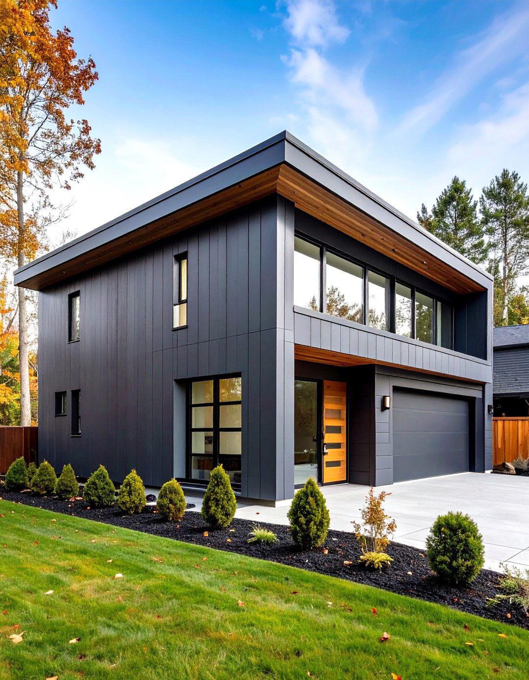 Modern Vertical Metal Siding Panels - 24 Exterior House Siding Ideas