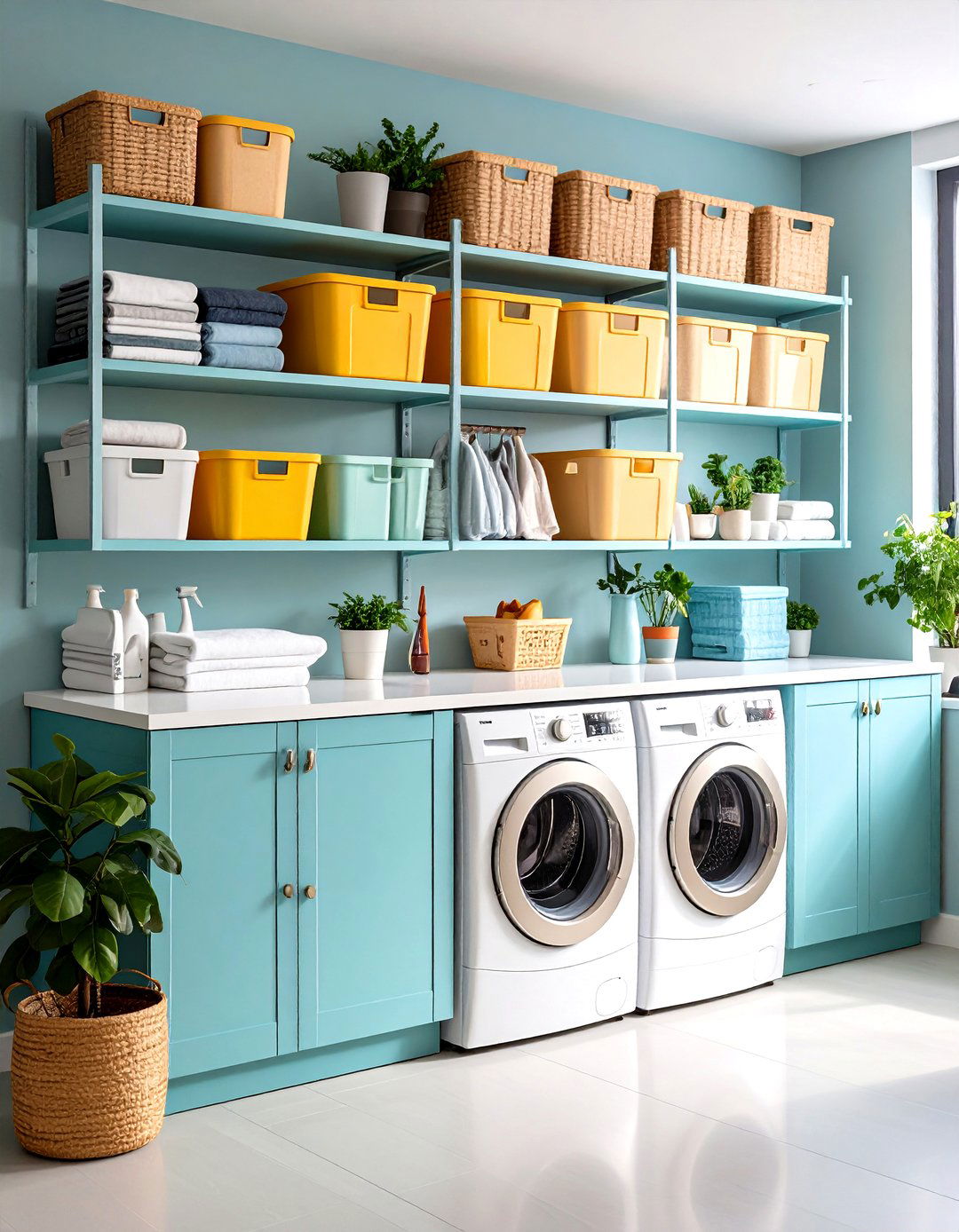 Modular Container Wall System - 24 Laundry Detergent Storage Ideas