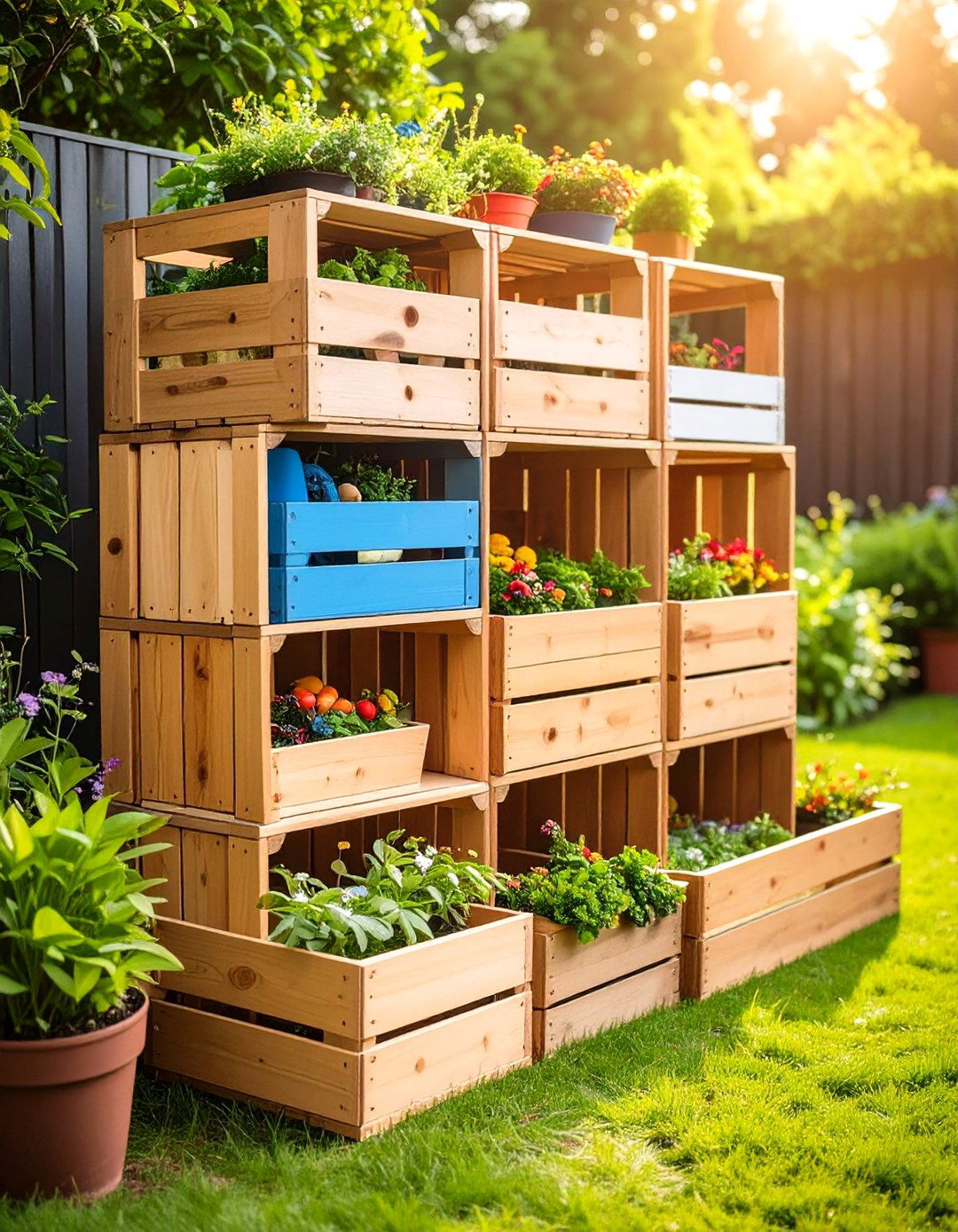 Modular Crate Organizations - 24 Outdoor Toy Storage Ideas