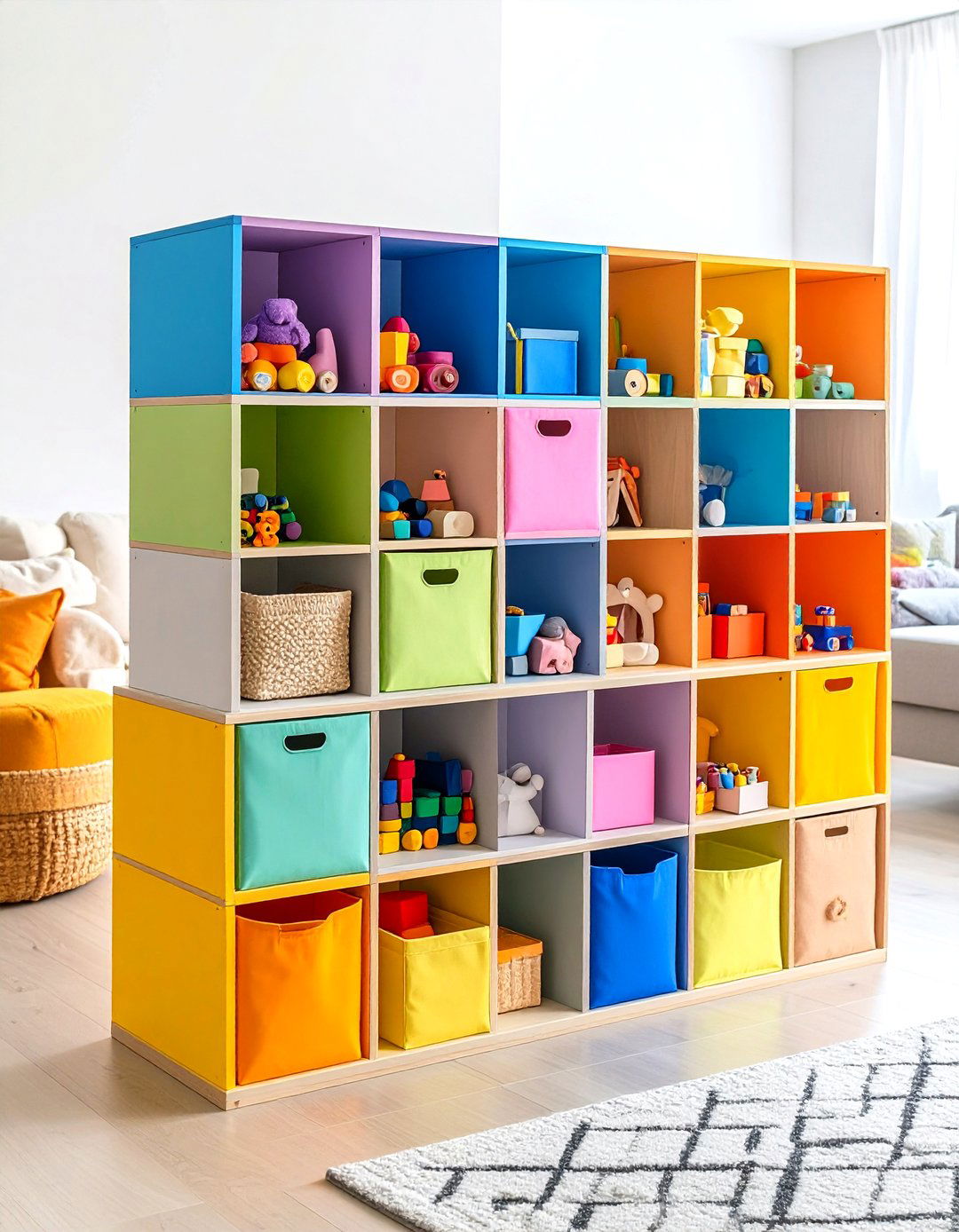 Modular Cube Organizers - 24 Living Room Toy Storage Ideas