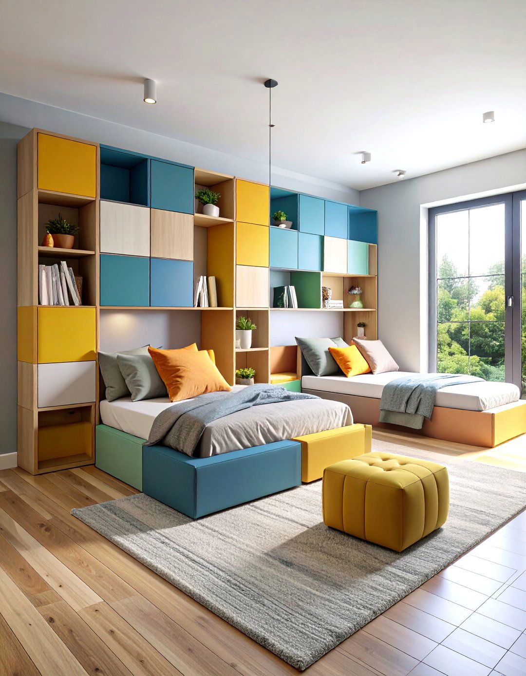 Modular Furniture Arrangements - 24 Boy and Girl Shared Small Room Ideas