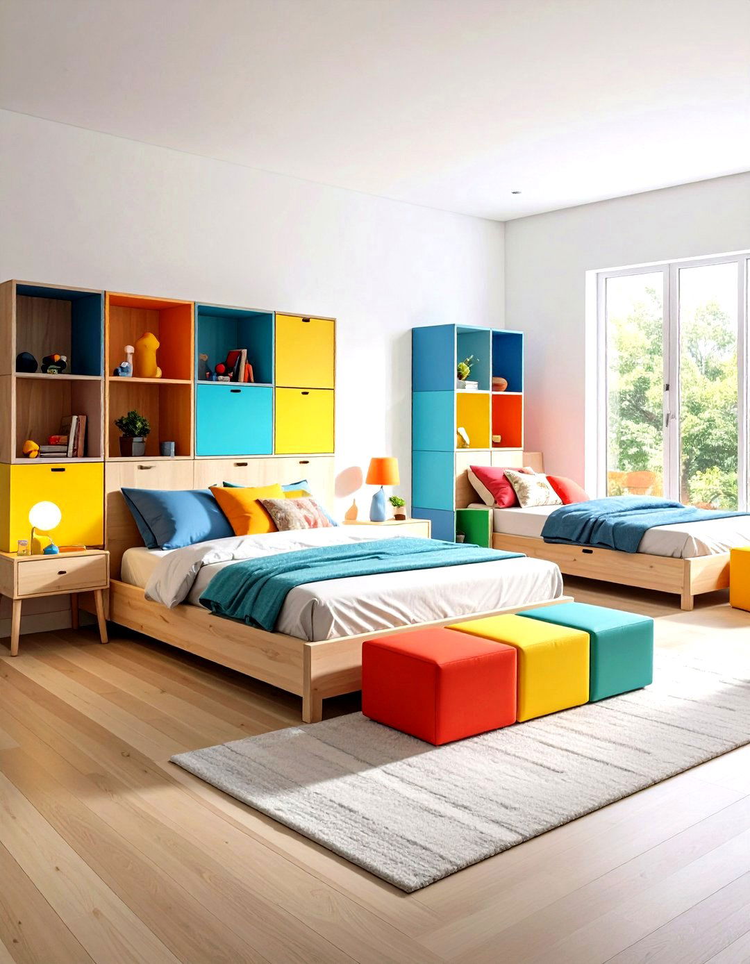 Modular Furniture Systems - 24 Shared Bedroom Ideas for Small Rooms
