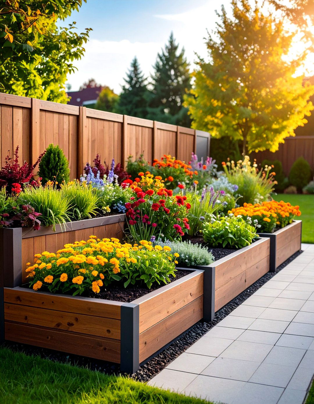 Modular Planter Garden Dividers - 24 Garden Divider Ideas