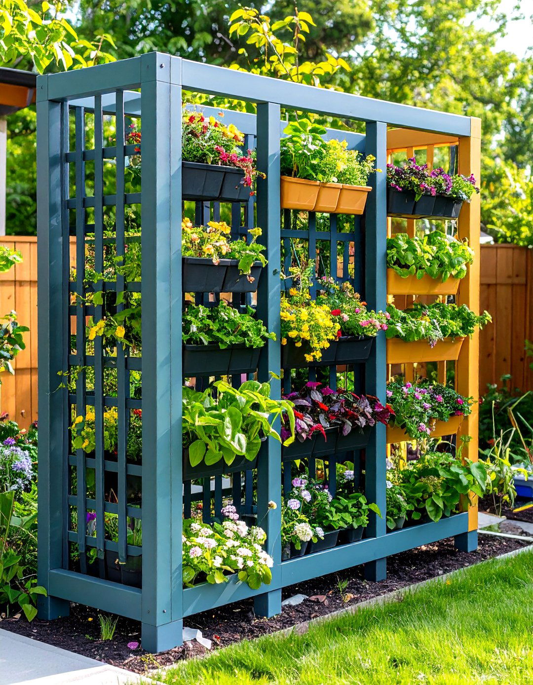 Modular Plastic Trellis System for Easy Garden Expansion - 24 Garden Trellis Ideas
