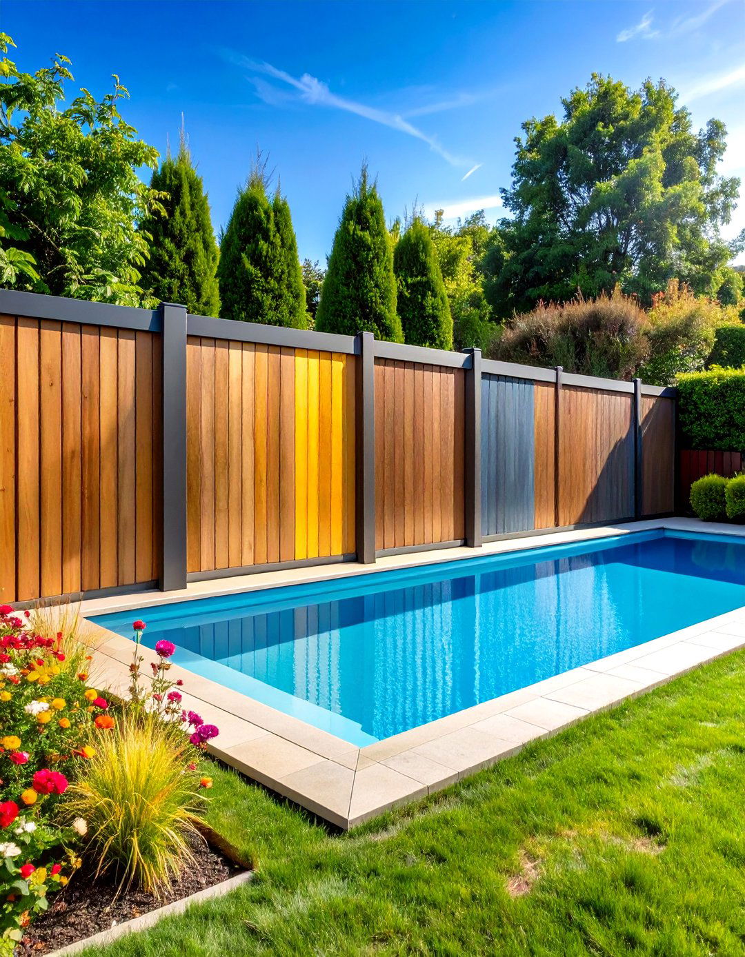 Modular Pool Fence System with Interchangeable Panels - 24 Pool Fence Ideas