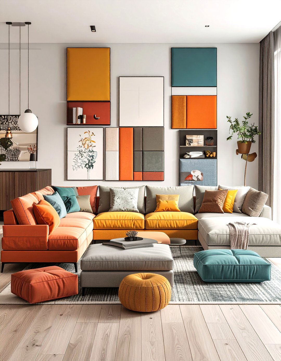 Modular Sectional Flexibility - 24 Sectional Living Room Ideas