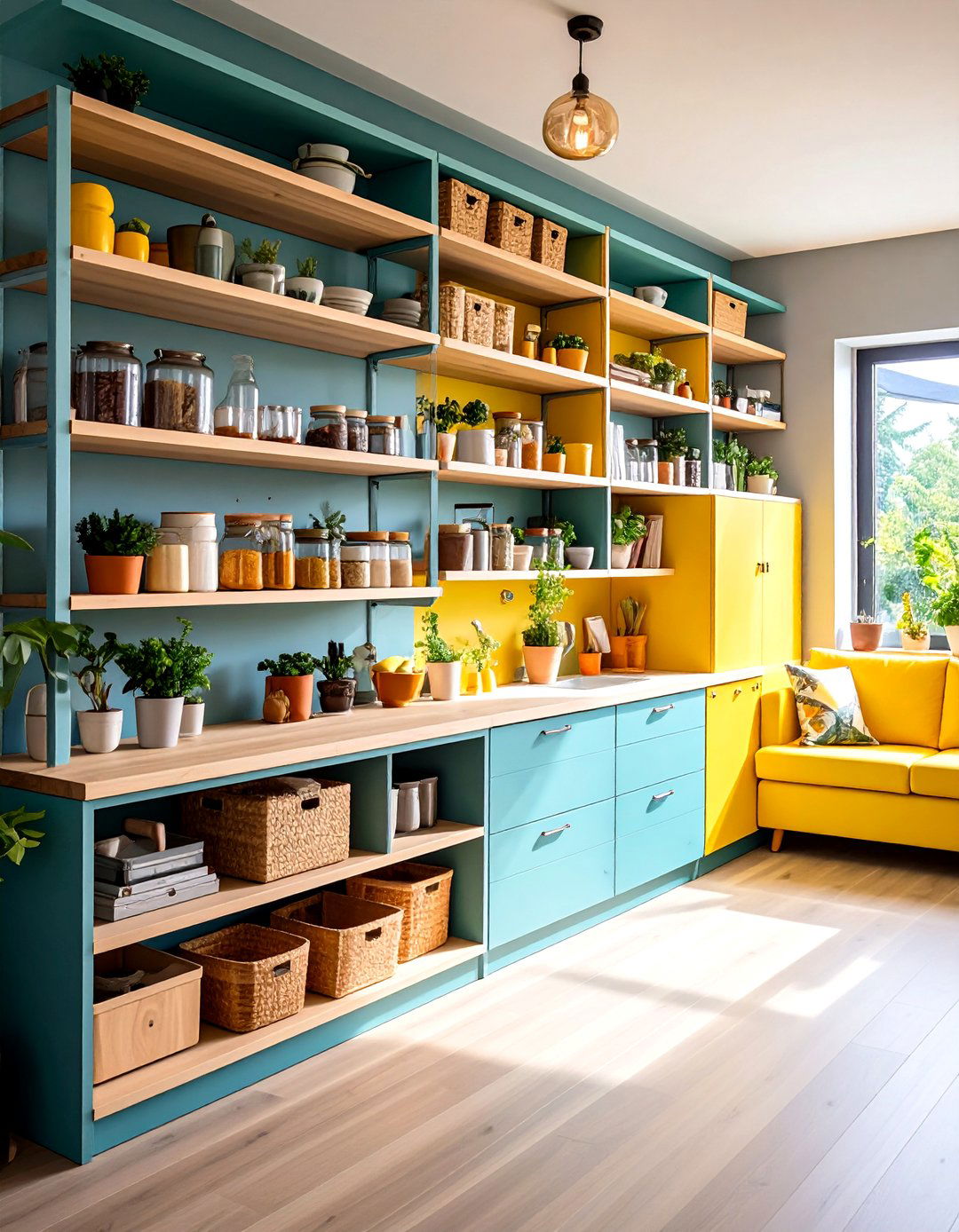 Modular Shelving Systems with Adjustable Components - 24 One Room Cabin Interior Design Ideas